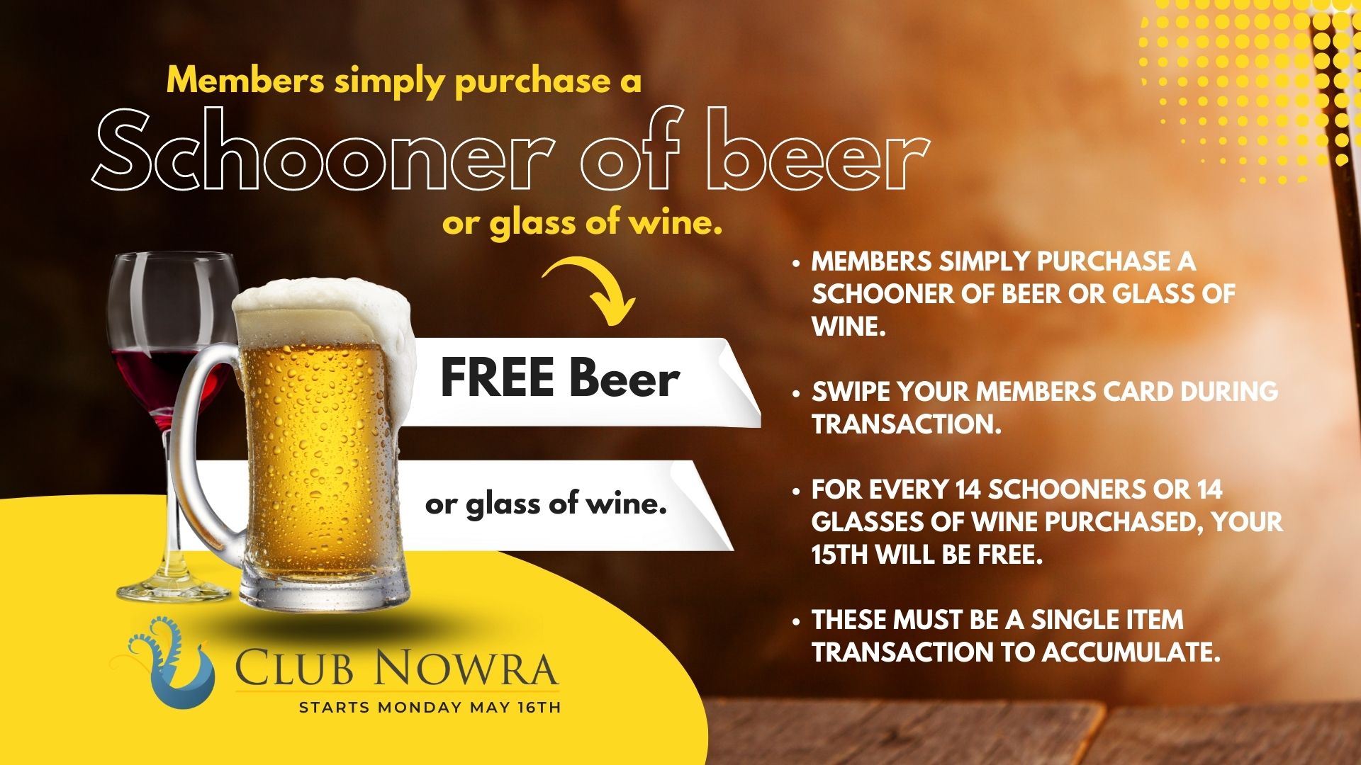 Club Nowra Free Beer Promo